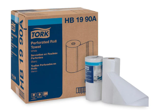 Tork White Kitchen Roll 2-Ply Towels, 12 Rolls per Case