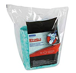 Kimberly Clark WypAll Power Clean ProScrub Pre-Saturated Green Wipes, 6 Bucket to Case